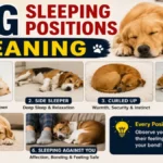 dog sleeping positions meaning