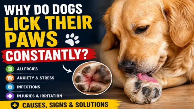 Why Do Dogs Lick Their Paws Constantly? Causes, Warning