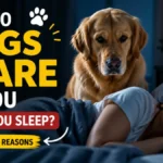 why do dogs stare at you while you sleep