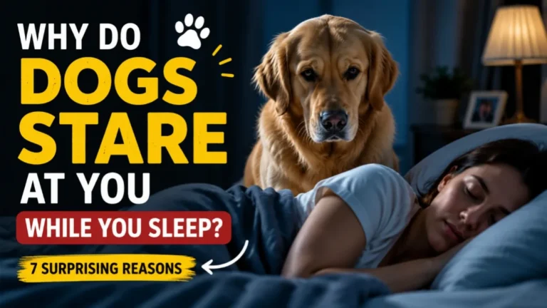 why do dogs stare at you while you sleep
