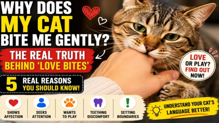 Why Does My Cat Bite Me Gently
